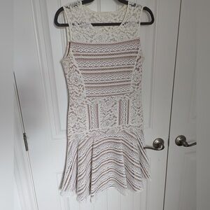 BCBG Max Azria White Lace Dress